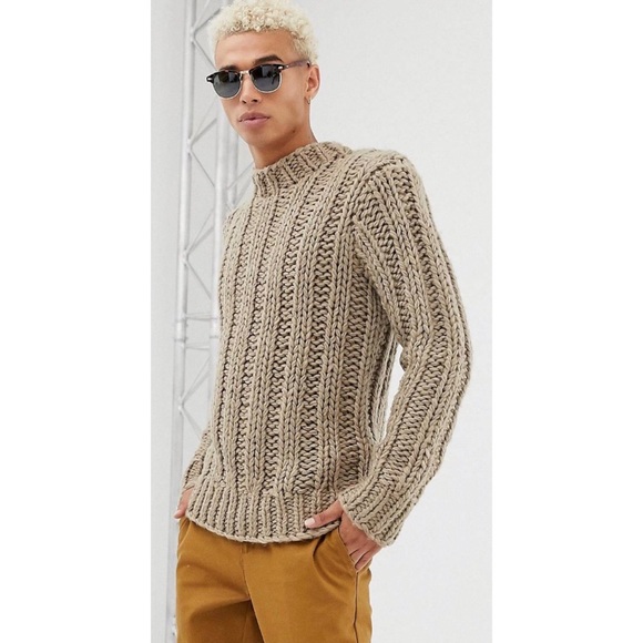 ASOS Other - NWT ASOS Hand Knitted Heavyweight Sweater Oatmeal
